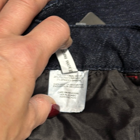 Dark Indigo Sweep-Trim Skinny Jeans, 5/6 - Picture 5 of 7